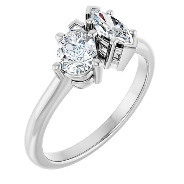 Two-Stone Engagement Ring Clater Jewelers Louisville, KY