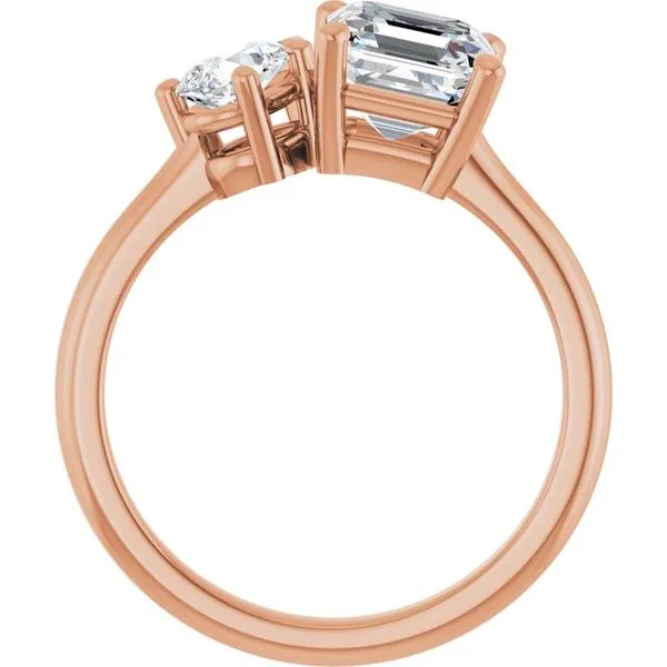 Two-Stone Engagement Ring Image 2 Don's Jewelry & Design Washington, IA