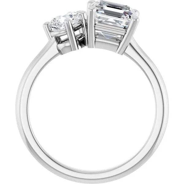 Two-Stone Engagement Ring Image 2 Vulcan's Forge LLC KANSAS CITY, MO