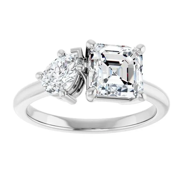 Two-Stone Engagement Ring Image 3 Don's Jewelry & Design Washington, IA