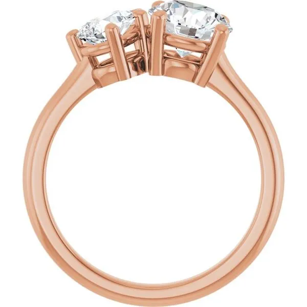 Two-Stone Engagement Ring Image 2 J. West Jewelers Round Rock, TX