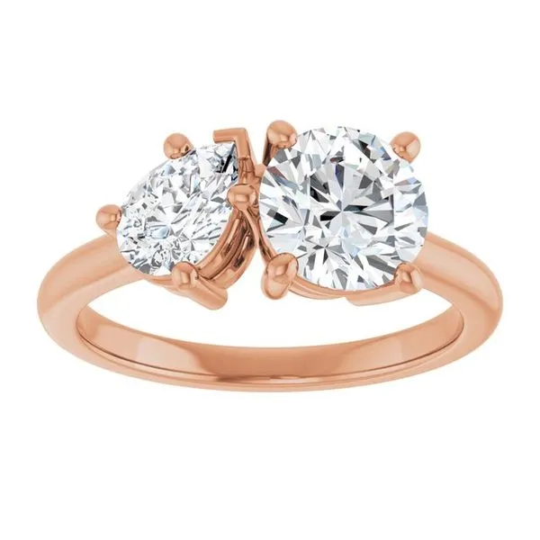 Two-Stone Engagement Ring Image 3 Vulcan's Forge LLC KANSAS CITY, MO