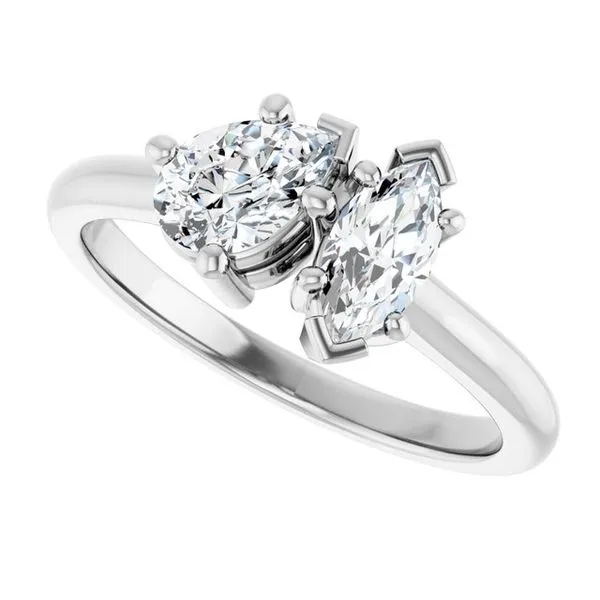 Two-Stone Engagement Ring Image 5 Don's Jewelry & Design Washington, IA