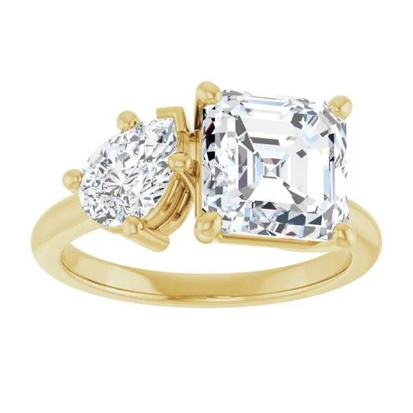 Two-Stone Engagement Ring Image 3 JF Jones Jewelers Rochester, NY