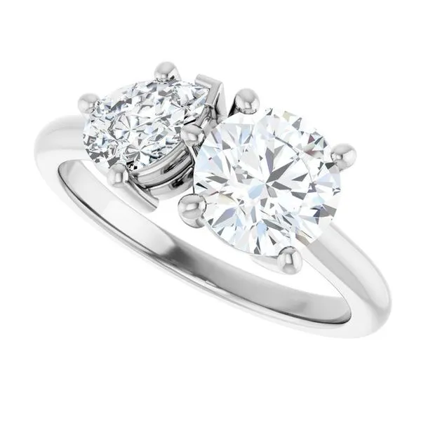 Two-Stone Engagement Ring Image 5 Jimmy Smith Jewelers Decatur, AL