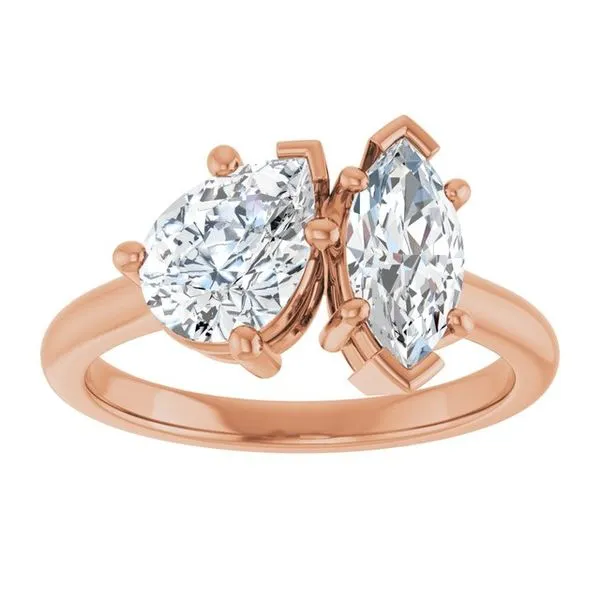 Two-Stone Engagement Ring Image 3 Mark Jewellers La Crosse, WI