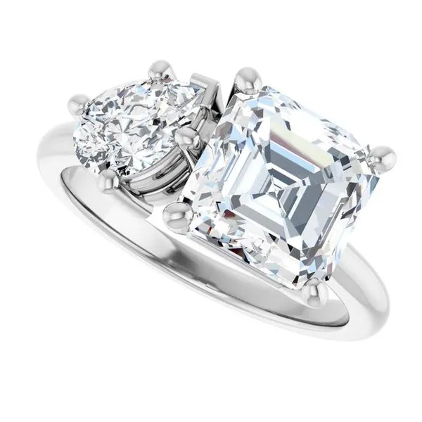 Two-Stone Engagement Ring Image 5 Arezzo Jewelers Elmwood Park, IL
