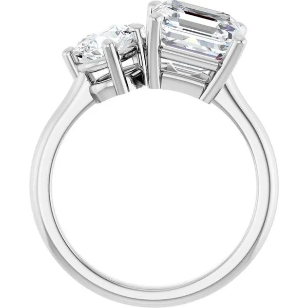 Two-Stone Engagement Ring Image 2 JF Jones Jewelers Rochester, NY