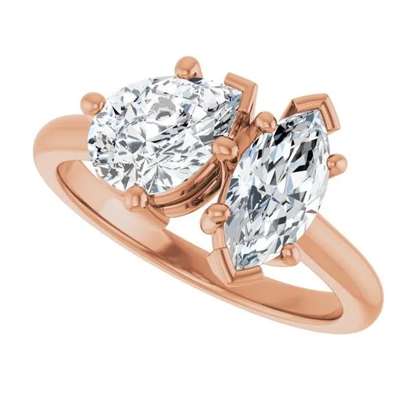 Two-Stone Engagement Ring Image 5 JF Jones Jewelers Rochester, NY