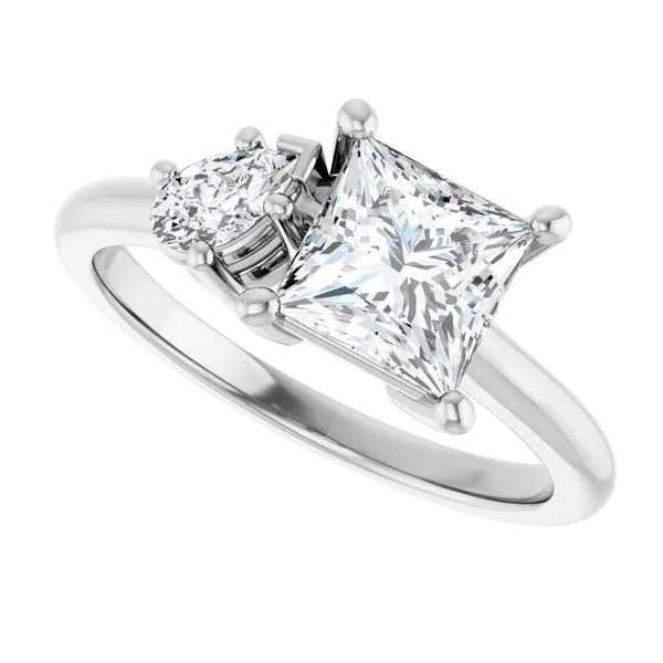 Two-Stone Engagement Ring Image 5 J. West Jewelers Round Rock, TX