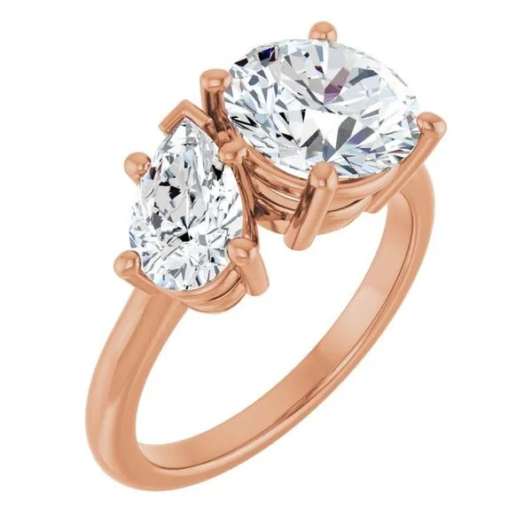 Two-Stone Engagement Ring J. West Jewelers Round Rock, TX