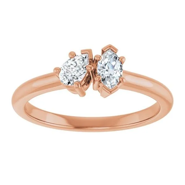 Two-Stone Engagement Ring Image 3 Don's Jewelry & Design Washington, IA