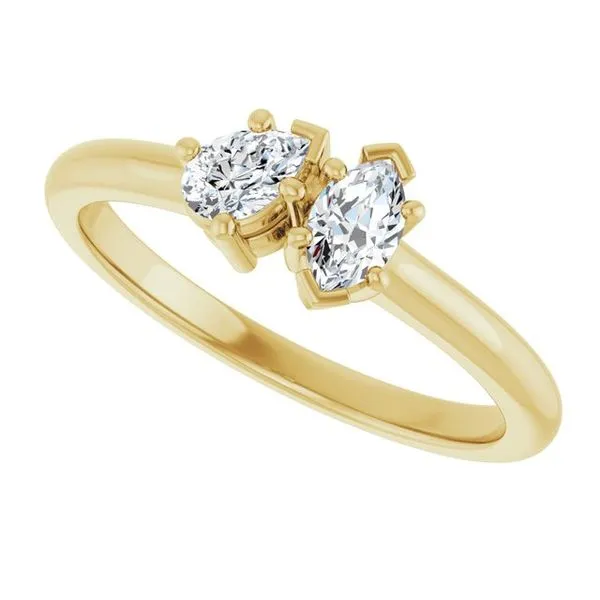 Two-Stone Engagement Ring Image 5 JF Jones Jewelers Rochester, NY