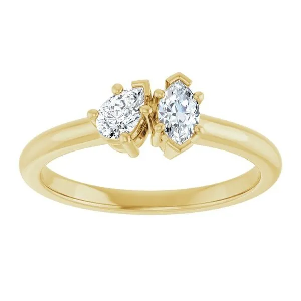 Two-Stone Engagement Ring Image 3 JF Jones Jewelers Rochester, NY