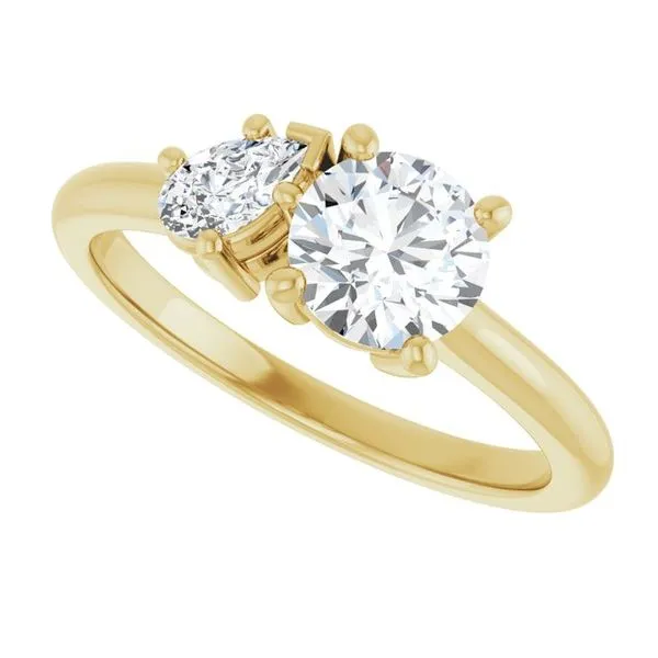 Two-Stone Engagement Ring Image 5 Stuart Benjamin & Co. Jewelry Designs San Diego, CA