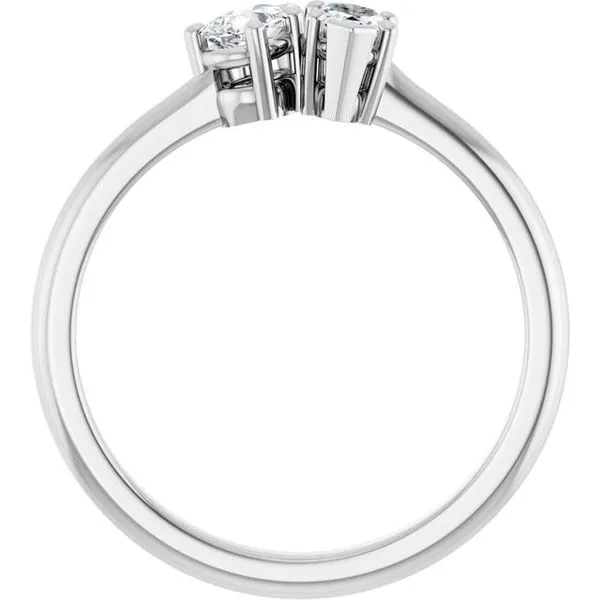 Two-Stone Engagement Ring Image 2 Hudson Valley Goldsmith New Paltz, NY