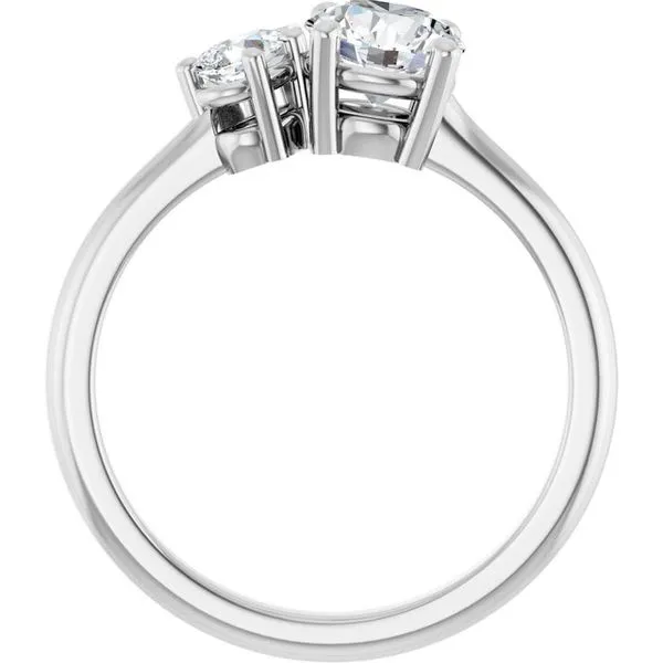 Two-Stone Engagement Ring Image 2 Michael Szwed Jewelers Longmeadow, MA