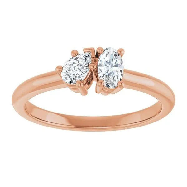 Two-Stone Engagement Ring Image 3 Stuart Benjamin & Co. Jewelry Designs San Diego, CA