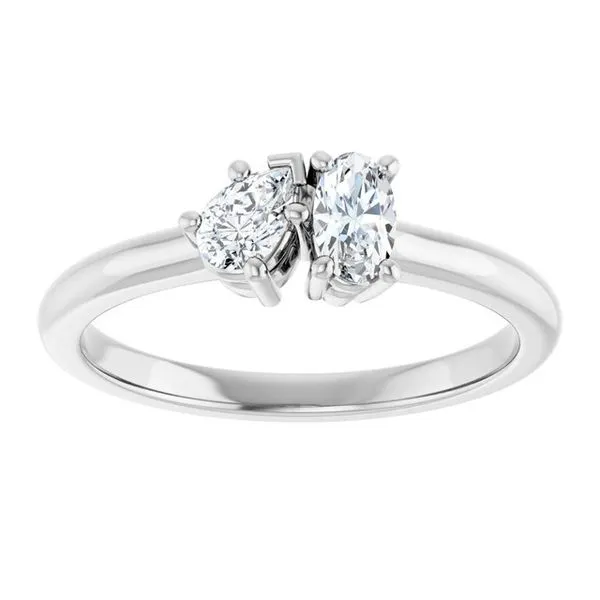 Two-Stone Engagement Ring Image 3 J. West Jewelers Round Rock, TX