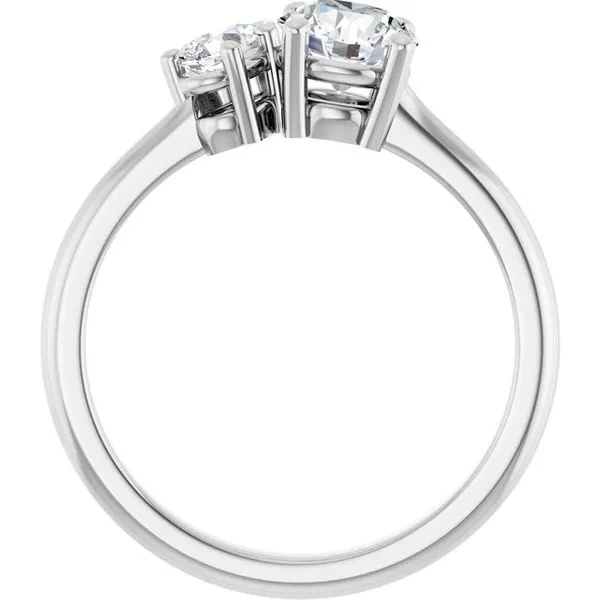 Two-Stone Engagement Ring Image 2 Don's Jewelry & Design Washington, IA