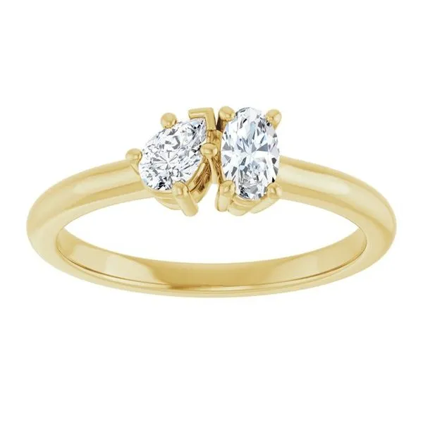 Two-Stone Engagement Ring Image 3 Vulcan's Forge LLC KANSAS CITY, MO