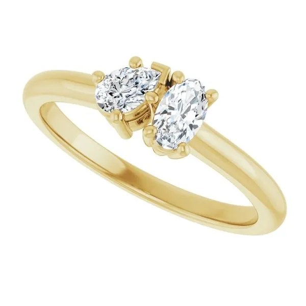 Two-Stone Engagement Ring Image 5 Austin's Fine Diamonds & Jewelry Lyndhurst, NJ