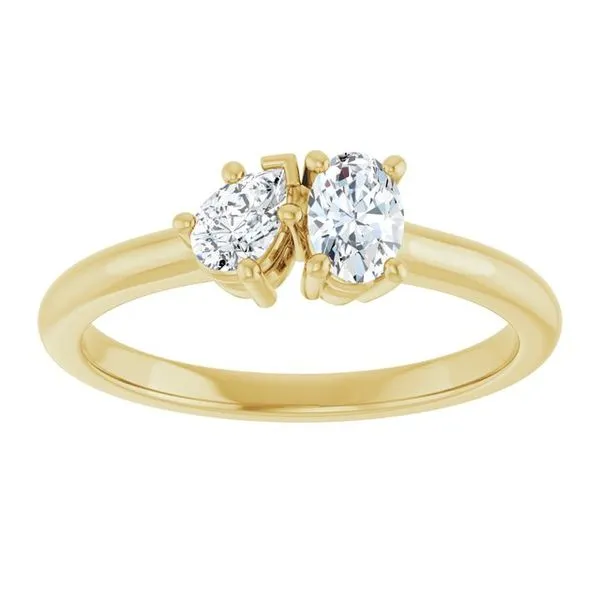 Two-Stone Engagement Ring Image 3 Ocean View Jewelers Millville, DE