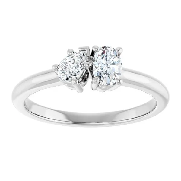 Two-Stone Engagement Ring Image 3 Don's Jewelry & Design Washington, IA