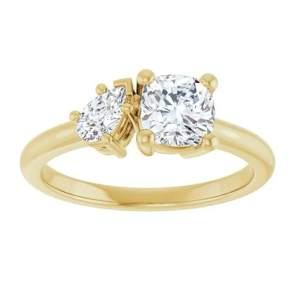 Two-Stone Engagement Ring Image 3 Don's Jewelry & Design Washington, IA