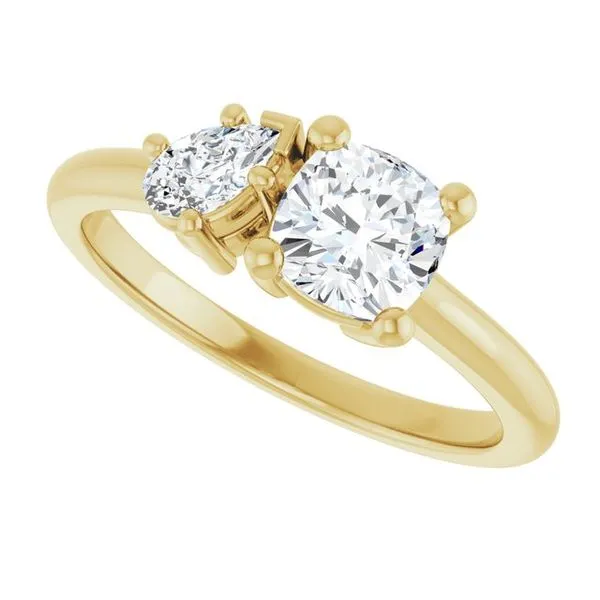 Two-Stone Engagement Ring Image 5 Morin Jewelers Southbridge, MA