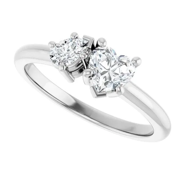 Two-Stone Engagement Ring Image 5 JF Jones Jewelers Rochester, NY