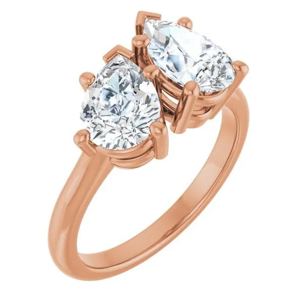 Two-Stone Engagement Ring J. West Jewelers Round Rock, TX