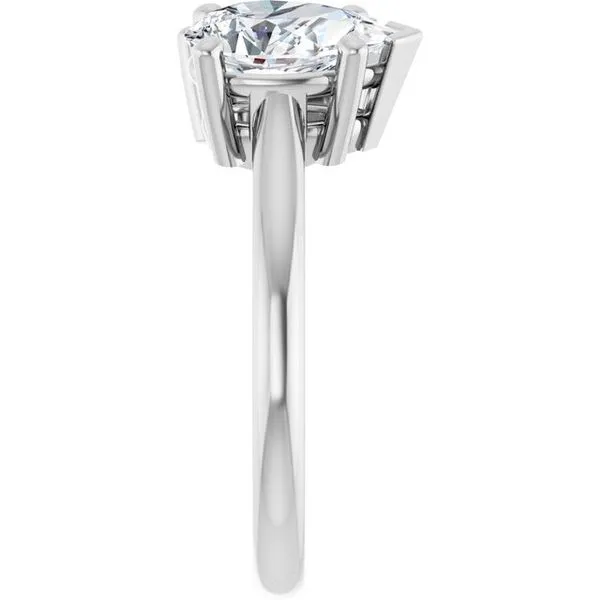 Two-Stone Engagement Ring Image 4 Hudson Valley Goldsmith New Paltz, NY