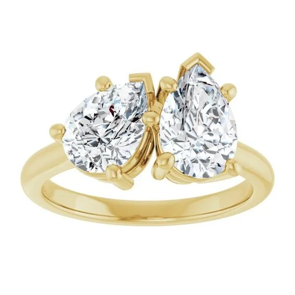 Two-Stone Engagement Ring Image 3 Ocean View Jewelers Millville, DE