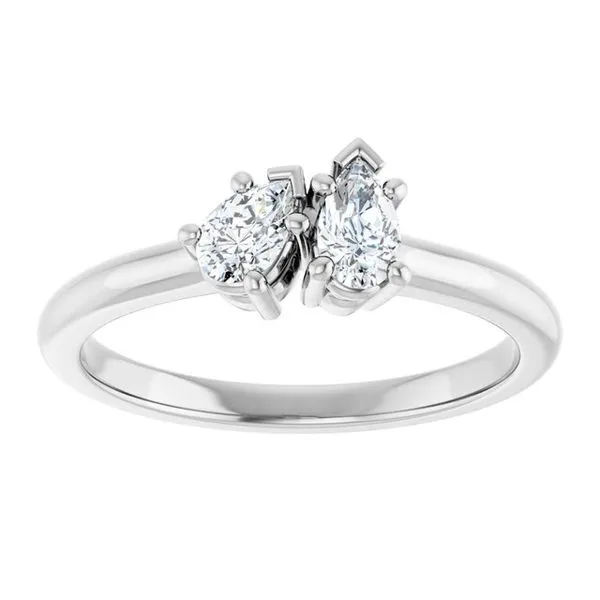 Two-Stone Engagement Ring Image 3 J. West Jewelers Round Rock, TX