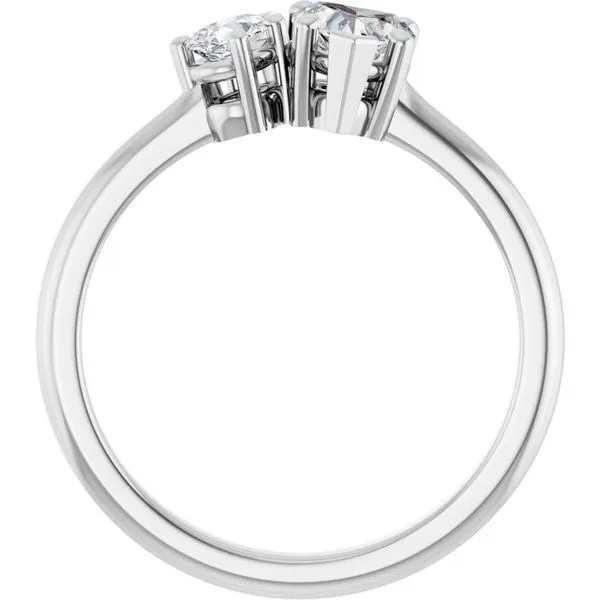 Two-Stone Engagement Ring Image 2 J. West Jewelers Round Rock, TX