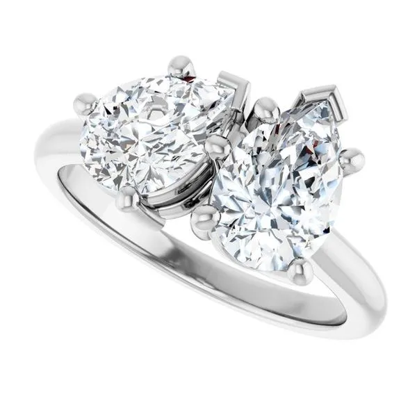 Two-Stone Engagement Ring Image 5 Michael Szwed Jewelers Longmeadow, MA