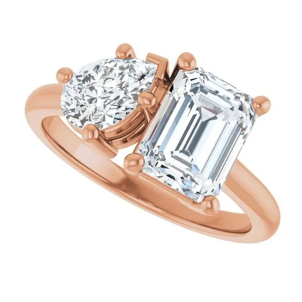 Two-Stone Engagement Ring Image 5 Futer Bros Jewelers York, PA