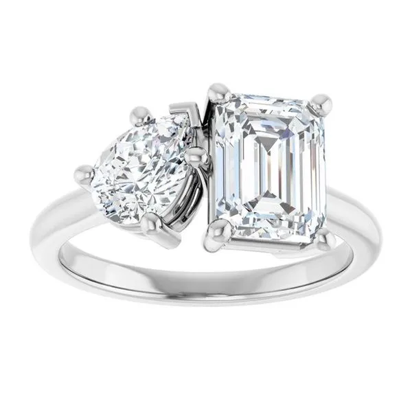 Two-Stone Engagement Ring Image 3 J. Thomas Jewelers Rochester Hills, MI