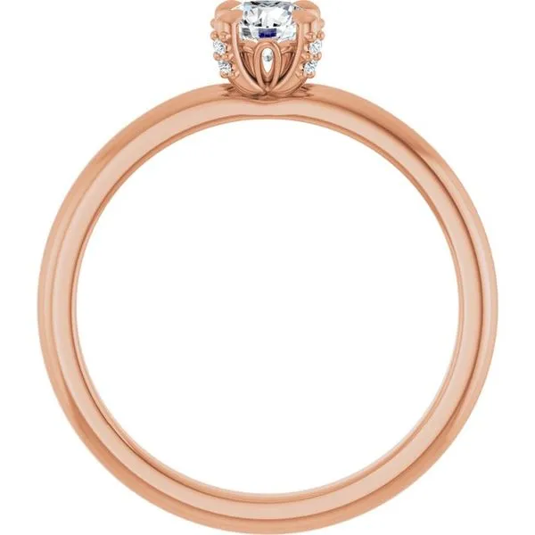 Claw-Prong Accented Engagement Ring Image 2 Clater Jewelers Louisville, KY