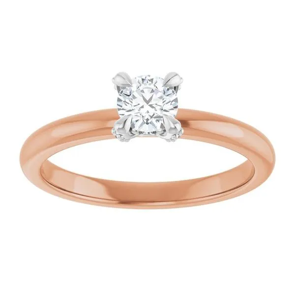 Claw-Prong Accented Engagement Ring Image 3 J. West Jewelers Round Rock, TX