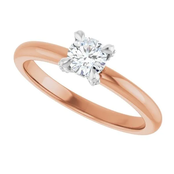 Claw-Prong Accented Engagement Ring Image 5 JF Jones Jewelers Rochester, NY