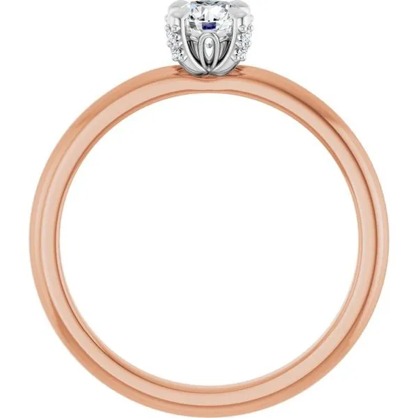 Claw-Prong Accented Engagement Ring Image 2 Don's Jewelry & Design Washington, IA