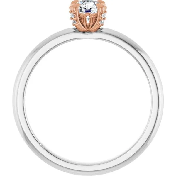 Claw-Prong Accented Engagement Ring Image 2 Jimmy Smith Jewelers Decatur, AL