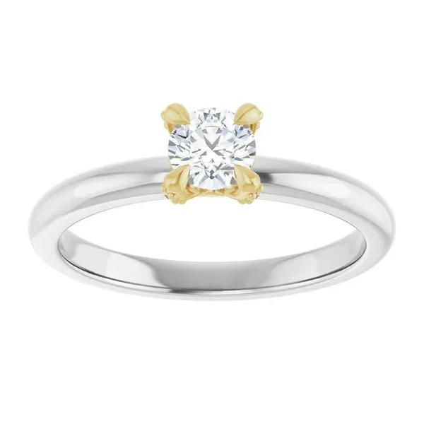 Claw-Prong Accented Engagement Ring Image 3 Don's Jewelry & Design Washington, IA