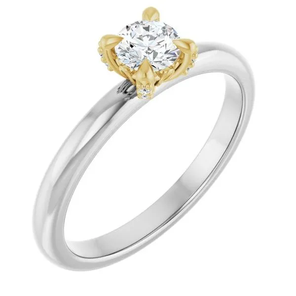 Claw-Prong Accented Engagement Ring Northwood Jewelers Northwood, OH