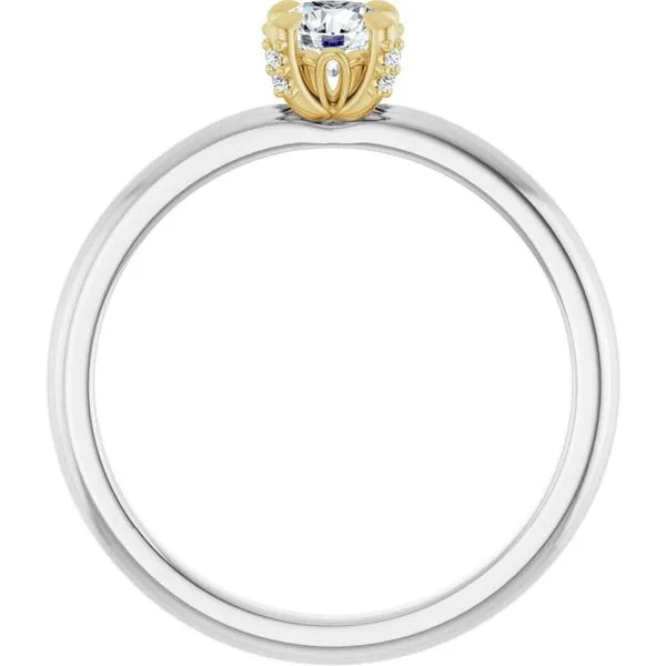 Claw-Prong Accented Engagement Ring Image 2 Clater Jewelers Louisville, KY