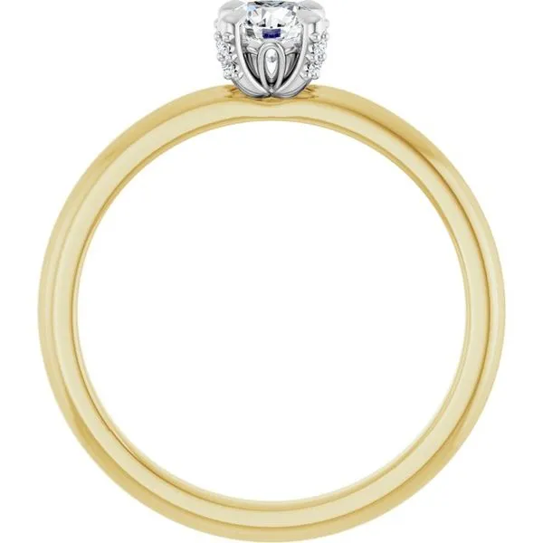 Claw-Prong Accented Engagement Ring Image 2 Clater Jewelers Louisville, KY