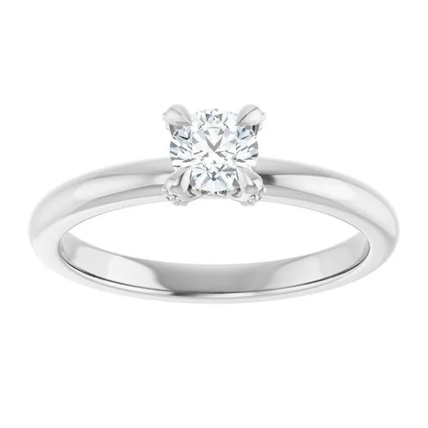 Claw-Prong Accented Engagement Ring Image 3 Futer Bros Jewelers York, PA