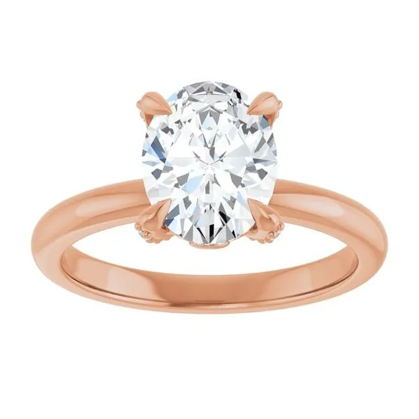 Claw-Prong Accented Engagement Ring Image 3 J. Thomas Jewelers Rochester Hills, MI
